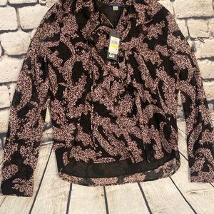 Tommy Hilfiger womens medium size long sleeve blouse